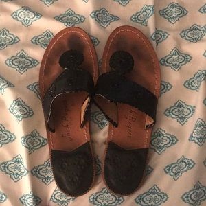 Black patent leather Jack Roger Hampton Sandals